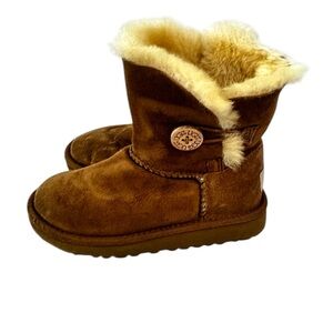 UGG Tan Kids Boots with Cream Lining